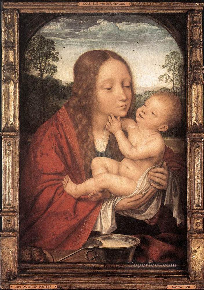 Virgin and Child in a Landscape Quentin Matsys Oil Paintings